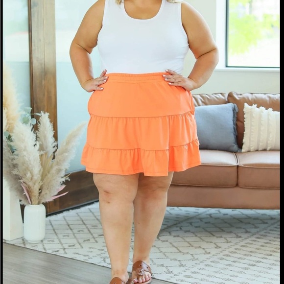 Michelle Mae Shelby Skort- Orange sherbet - Picture 1 of 5